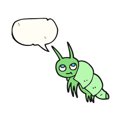 speech bubble cartoon little bug