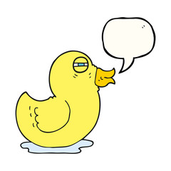 speech bubble cartoon rubber duck