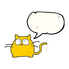 speech bubble cartoon cat