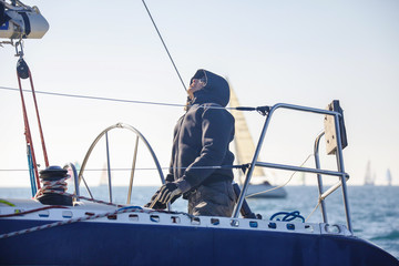 regata nel mar Mediterraneo, Italia