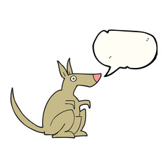 speech bubble cartoon kangaroo