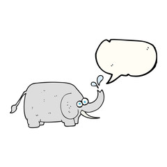 speech bubble cartoon elephant