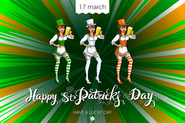 St Patricks Day Beer Girl