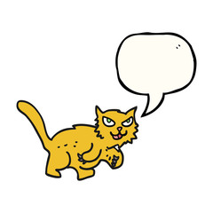 speech bubble cartoon cat