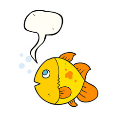 speech bubble cartoon fish