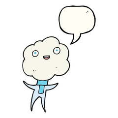 cute cloud head creature