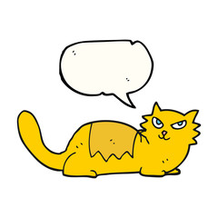 speech bubble cartoon cat