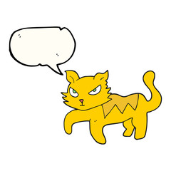 speech bubble cartoon cat