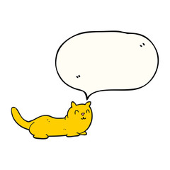 speech bubble cartoon cat