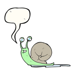 speech bubble cartoon snail