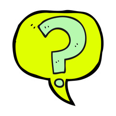 speech bubble cartoon question mark