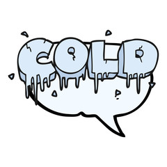 speech bubble cartoon cold text symbol