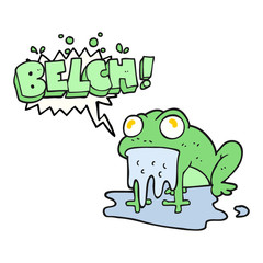 speech bubble cartoon gross little frog