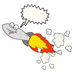 speech bubble cartoon missile