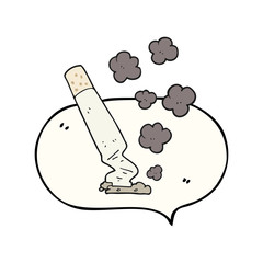 speech bubble cartoon cigarette
