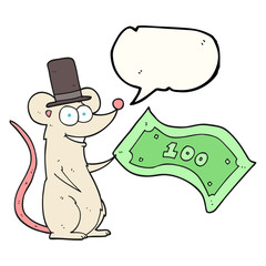 speech bubble cartoon rich mouse