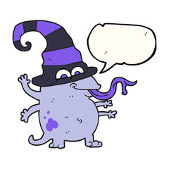 speech bubble cartoon halloween alien