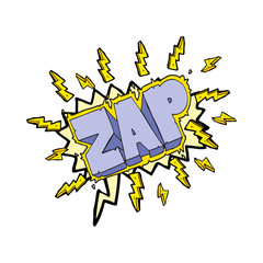 speech bubble cartoon zap symbol