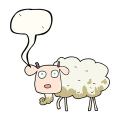 speech bubble cartoon muddy goat