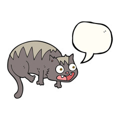 speech bubble cartoon cat