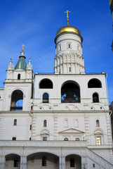 Ivan Great Bell tower. Moscow Kremlin. Color photo.