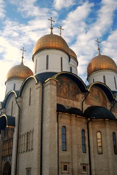 Dormition church. Moscow Kremlin. Color photo.