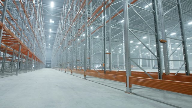 new modern light industrial warehouse
