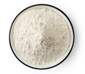 Bowl of white flour