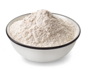 Bowl of white flour