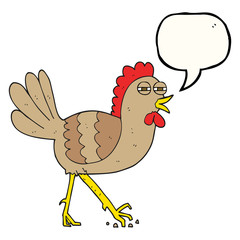 speech bubble cartoon chicken