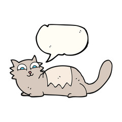 speech bubble cartoon cat