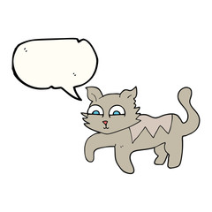 speech bubble cartoon cat