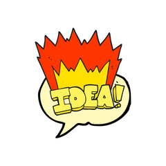 speech bubble cartoon idea symbol