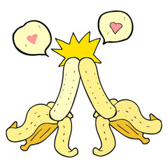 speech bubble cartoon embarrassing magic banana touch