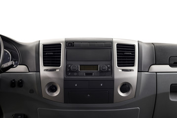 Car dashboard. Interior detail.