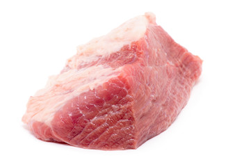 raw meat isolated on white