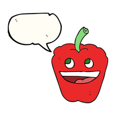 speech bubble cartoon pepper