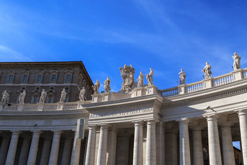 Fototapeta na wymiar Side View of Vatican