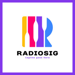 Letter R Logo - Radio Signal