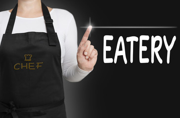 eatery touchscreen is operated by chef