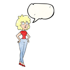 speech bubble textured cartoon surprised woman