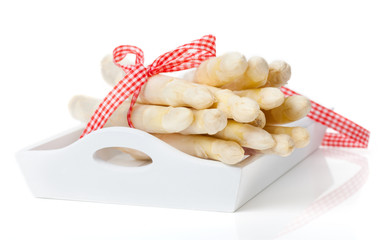 Spargel, Holztablett