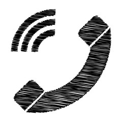 Black icon with scribble effect