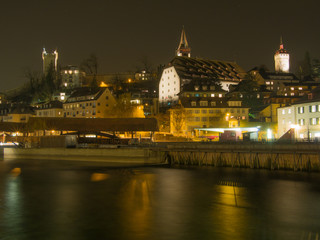 Obraz premium Lucerne City View at Night