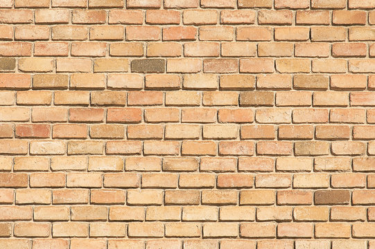 Fototapeta Old beige brick wall background texture