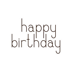 Happy birthday greeting card