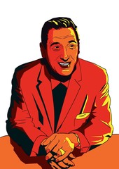 Hombre maduro fumando