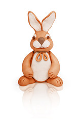 Chocolate plasticine rabbit