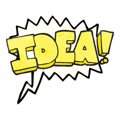 speech bubble textured cartoon idea symbol