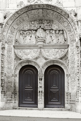 Fragment of the Church of Nossa Senhora da Conceicao Velha in Lisbon, Portugal